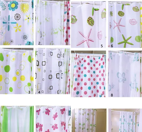 Floral-Print Shower Curtain