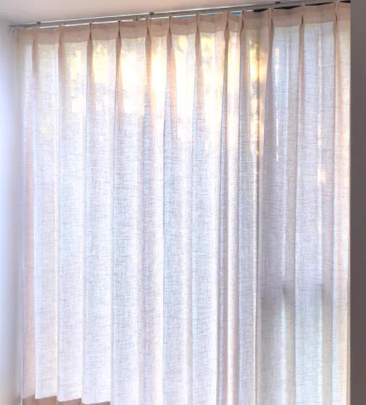 Hotel Semi-Blackout Linen Sheer Curtains