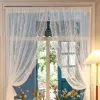 Jacquard Sheer Voile Curtain Fabric 300cm Width