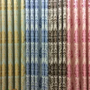 Jacquard Damask Curtain Fabric