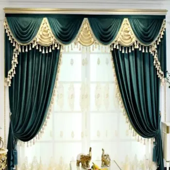 Luxury Velvet Curtain Fabric for 5-Star Hotels