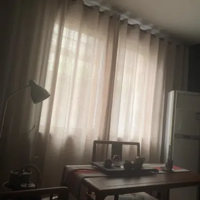 Hotel Semi-Blackout Linen Sheer Curtains